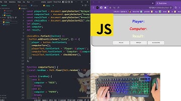 ASMR Programming - Coding Rock, Paper, Scissors JS Game - No Talking