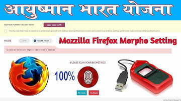 Unable to detect any registerd biometric device! Mozzilla Firefox Morpho Setting