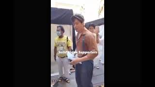 Dito naman tayo dahil Trending si Maine Mendoza kay Alden Richards Behind The Scene Taping ng Pula