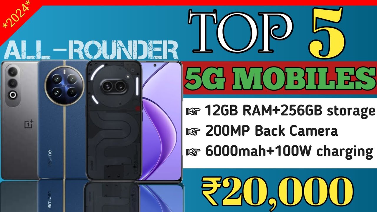 Top 5 best 5G smartphone under 20000! best phone under 20000 ! - YouTube