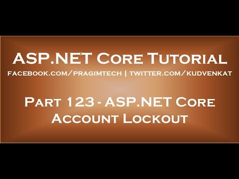 ASP NET Core account lockout