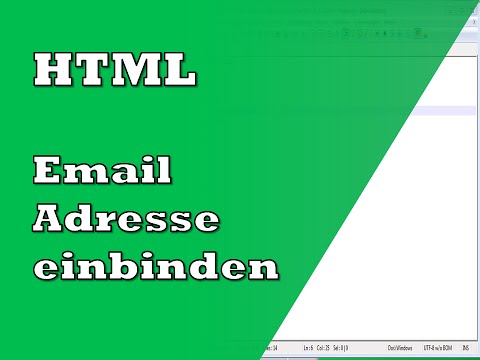 HTML Email adresse einbinden | Tutorial