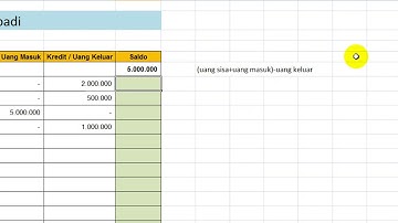 Membuat Aplikasi Buku Kas Menggunakan Microsoft Excel