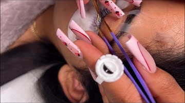 How to apply lash extensions | Lashing in layers | Tape back method | Lash retention