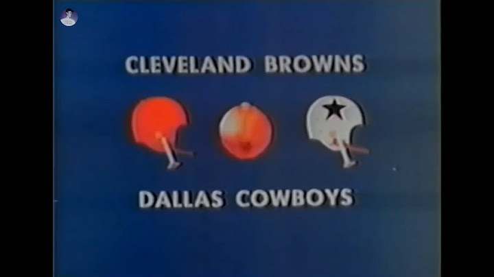 1964 Dallas Cowboys vs Cleveland Browns Week 6