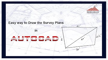 How to plot and draw  Survey Plans in Autocad within 5 minutes | AutocadTutorials | Brik Hills