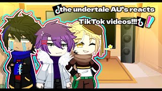 the undertale AU's reacts Watch TikTok videos!!..✨🔥🫡// (Gacha Club QwQ💔...)🇸🇦🇺🇸