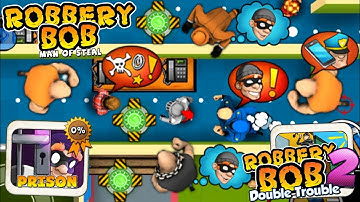 Robbery Bob - Prison vs Robbery Bob 2 Gameplay Walkthrough Ep 18