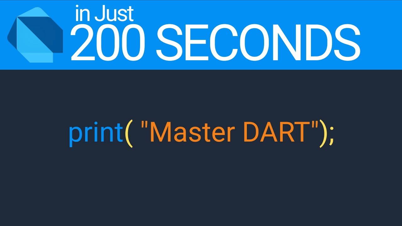 Master DART in 200 Seconds (Urdu/Hindi) | DART Programming Tutorial for ...