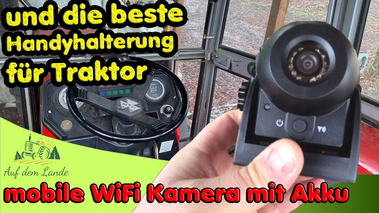 mobile Wifi Funk Rückfahrkamera mit Akku für Traktor Anhänger Wohnmobil  Auto👉beste Handyhalterung 