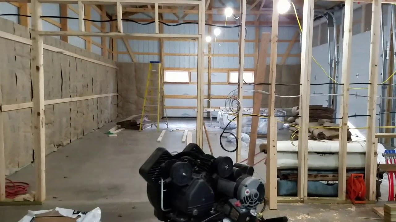 Pole Barn part 13: A little more insulation - YouTube