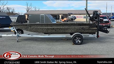 2026 Xpress Bayou 180 Duck Boat, Gatortail GTR40. F & S Yamaha,  Hanover PA
