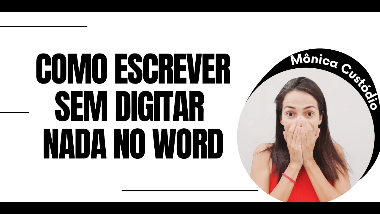 COMO ESCREVER SEM DIGITAR NADA NO WORD | Comando de voz | Digitação por ...