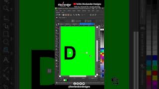 Flip Effect in CorelDraw | Letter D #hevlendordesigns  #coreldrawtips