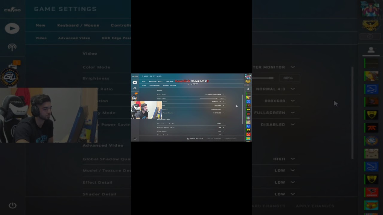 ScreaM video settings | ScreaM