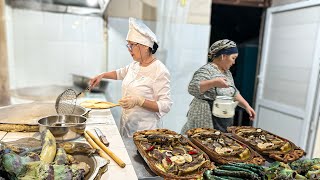 видео: Традиционная КАЗАХСКАЯ еда в Узбекистане! БЕШБАРМАК приготовленный в КОНСКОМ ЖЕЛУДКЕ Казахская кухня картинка: Традиционная КАЗАХСКАЯ еда в Узбекистане! БЕШБАРМАК приготовленный в КОНСКОМ ЖЕЛУДКЕ Казахская кухня