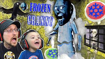 GRANNY gets FROZEN!  Oh Snap! Freeze Trap!  FGTEEV Feeds Crow Granny's Head