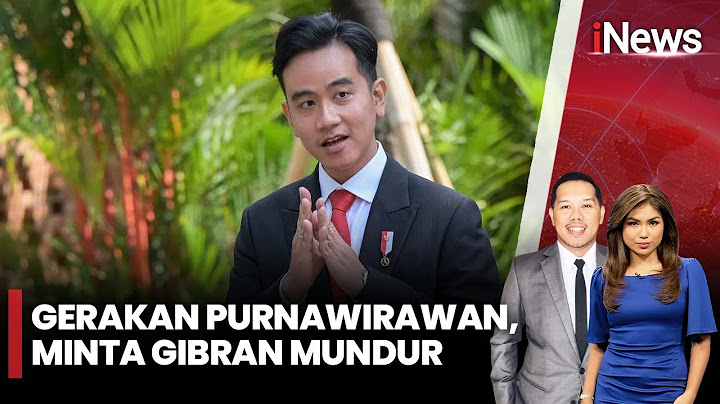 Gerakan Purnawirawan Minta Wapres Gibran Mundur! | iNews Today | 08/05
