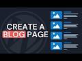 How to Design a Blog page in WordPress