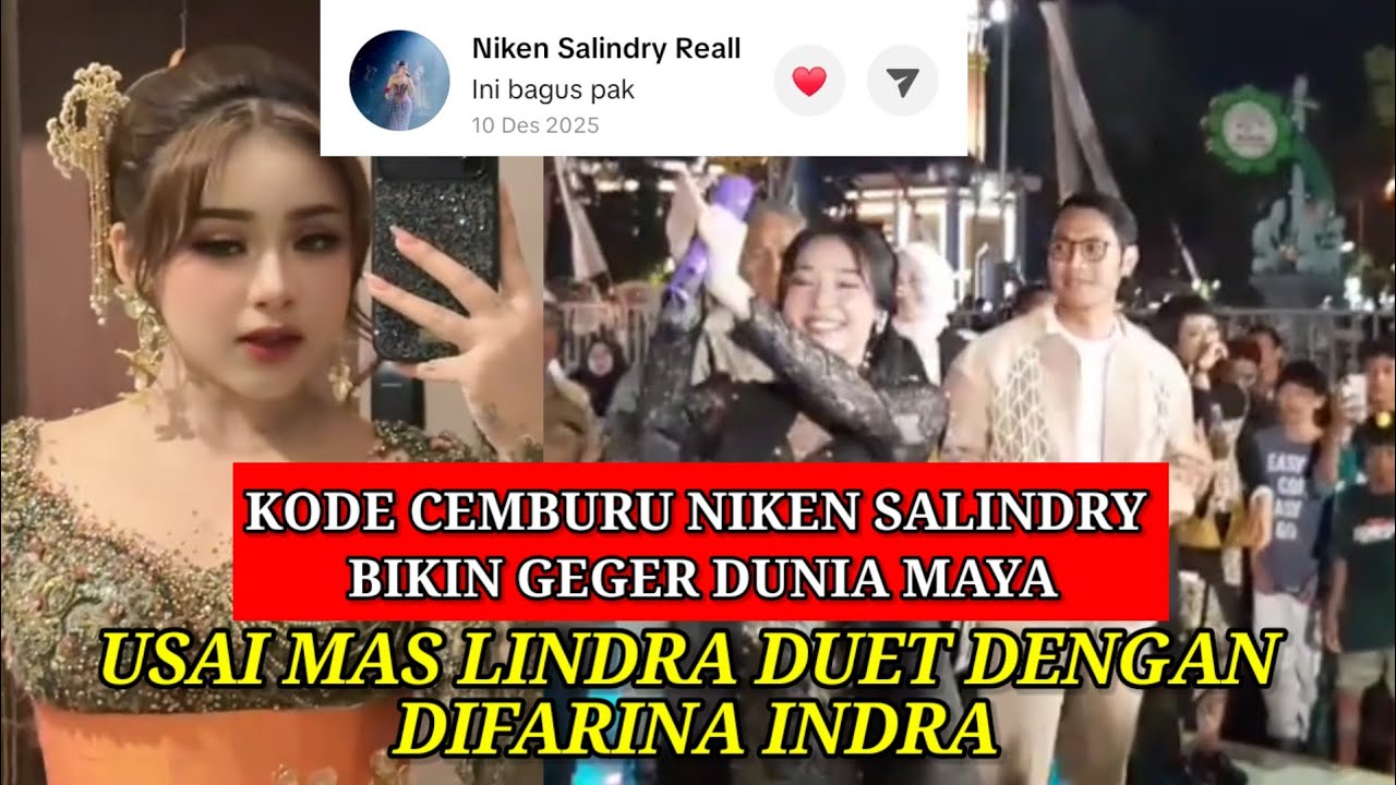 NIKEN SALINDRY POSTING ULANG DUET MAS LINDRA DAN DIFARINA INDRA