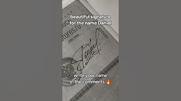 beautiful signature Daniel