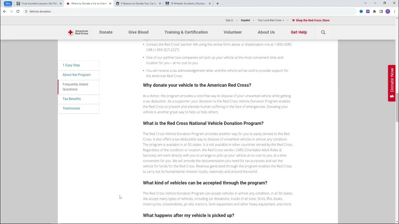 Red Cross Vehicle Donation 2023 donate my car to veterans YouTube