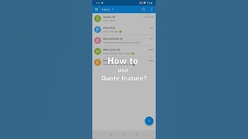 How to use Quote feature
