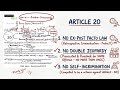 Article 20 Explained | Protection in Respect of Conviction for Offences