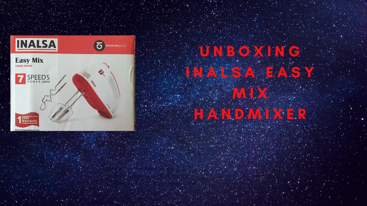 Inalsa Easy Mix Hand Mixer Unboxing YouTube