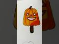 Halloween Ice-cream Art 🎃 #shorts #ytshorts #trending #drawing #painting