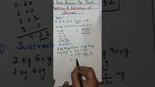Addition and Subtraction of decimal numbers  |  A Peek Beyond the Point | Class 7th Maths 