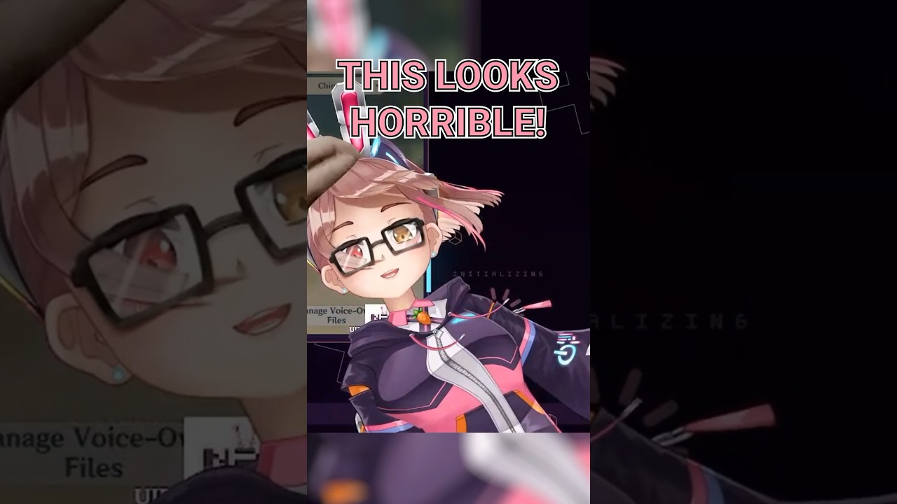 Edit by @huntgbunt! Adjusting my vtuber model settings gone cursed #Vtuber #Vtubers #VtuberEN