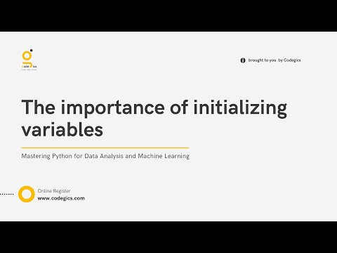 Module 3: The importance of initializing variables