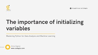 Module 3 The Importance Of Initializing Variables