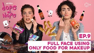 Full Face Makeup Using Only Food