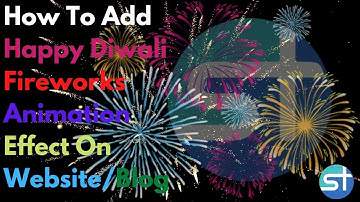 How To Add Happy Diwali Fireworks Animation Effect On WebsiteBlog || Soumya Technology