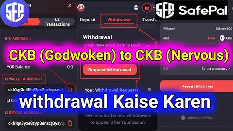 How to withdrawal CKB (Godwoken) to CKB (Nervous) Network || CKB Token withdrawal Kaise Karen Hindi