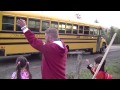 Rural school bus in Nova Scotia