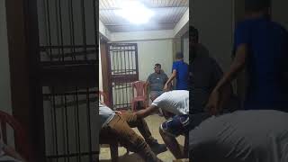 Drunk Man Misses Chair After Party Dance