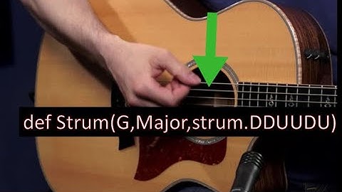 Play guitar using Python