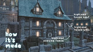 Empyreum - Highland Housing Exteriors | How it's Made | FFXIV Housing Guide