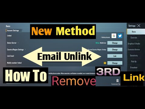 How To Third Link Remove Trick | How to remove 3rd link Email/phone Namber |PUBGM