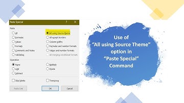 Paste Special option 