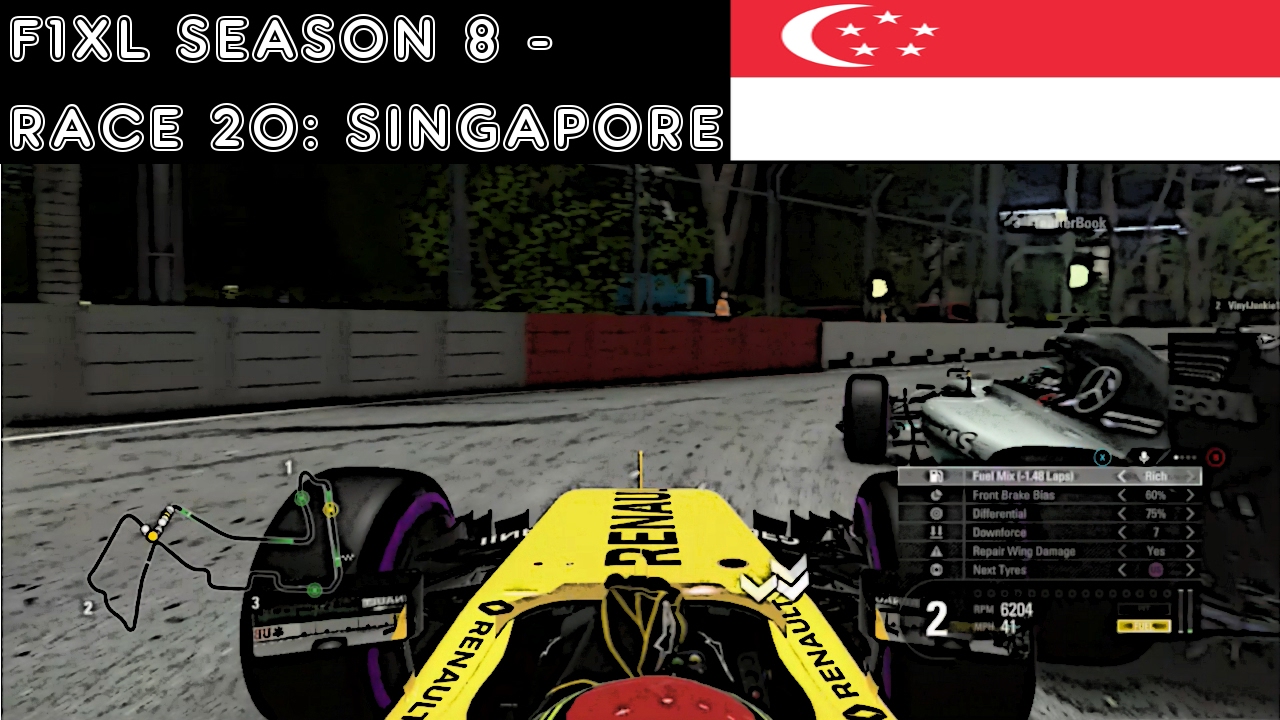 F1 2016 - F1XL Season 8 - Race 20: Singapore