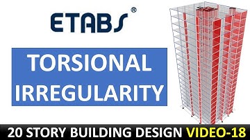 (18)  Check The Torsional Irregularity- Tall Buildings Design - Etabs