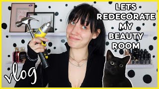 VLOG: LET&#39;S TRY AND MAKE MY BEAUTY ROOM NICE | MAKEMEUPMISSA