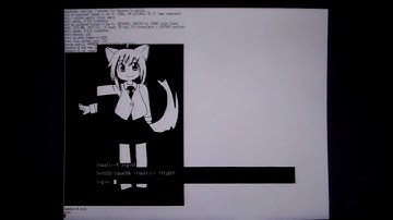 mlterm-fb demonstration on NetBSD/luna68k wsfb console