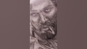 drawing pushpa |✨️Allu Arjun✨️drawing | #alluarjun #pushpa #drawing #shorts