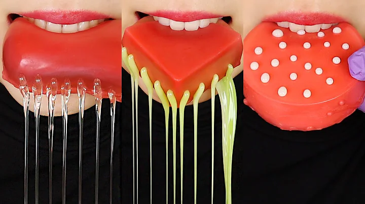 10MINS COMIPLATION RAINY WAX CANDY HONEY JELLY, FROZEN WAX CANDY ASMR BEAUTIFUL HONEY JELLY ASMR ❤️