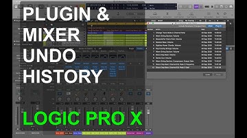 Plugin & Mixer undo history : LOGIC PRO X : SINGLE FUNCTIONS